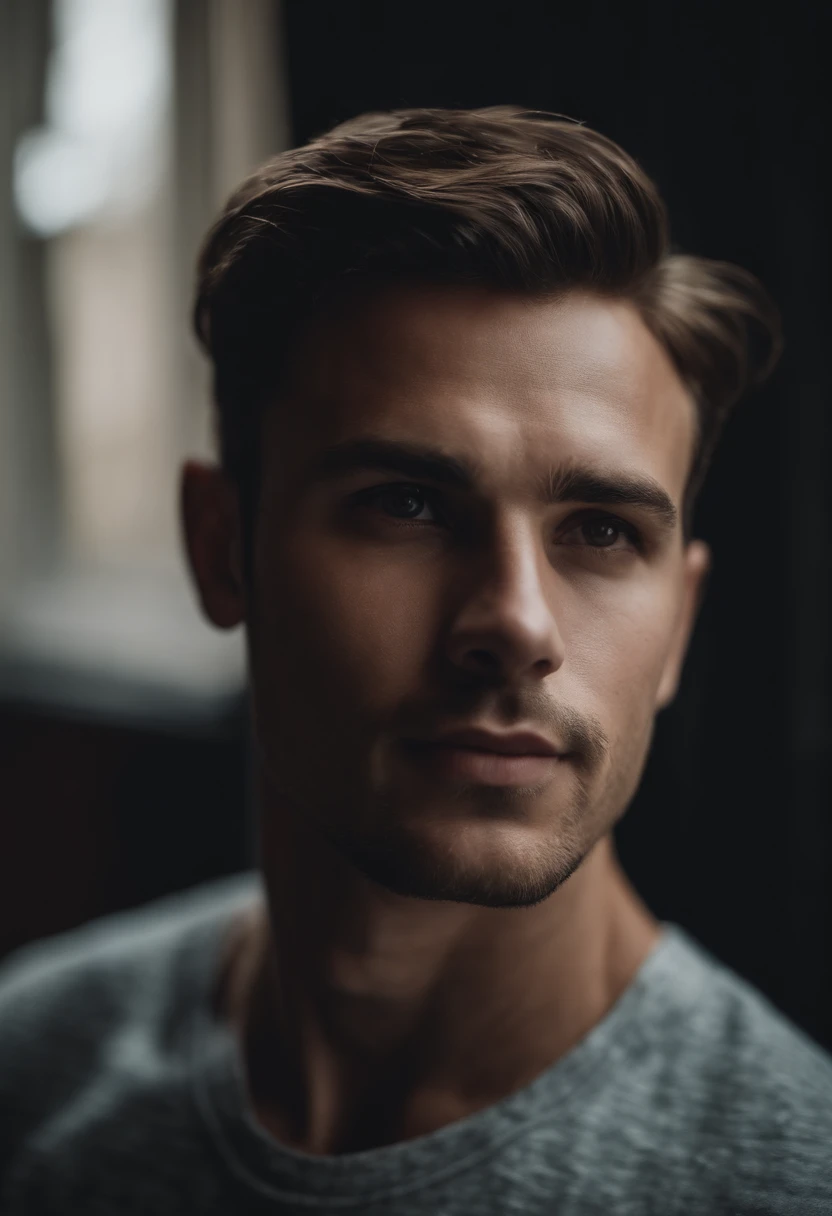 Portrait of young man , no beard