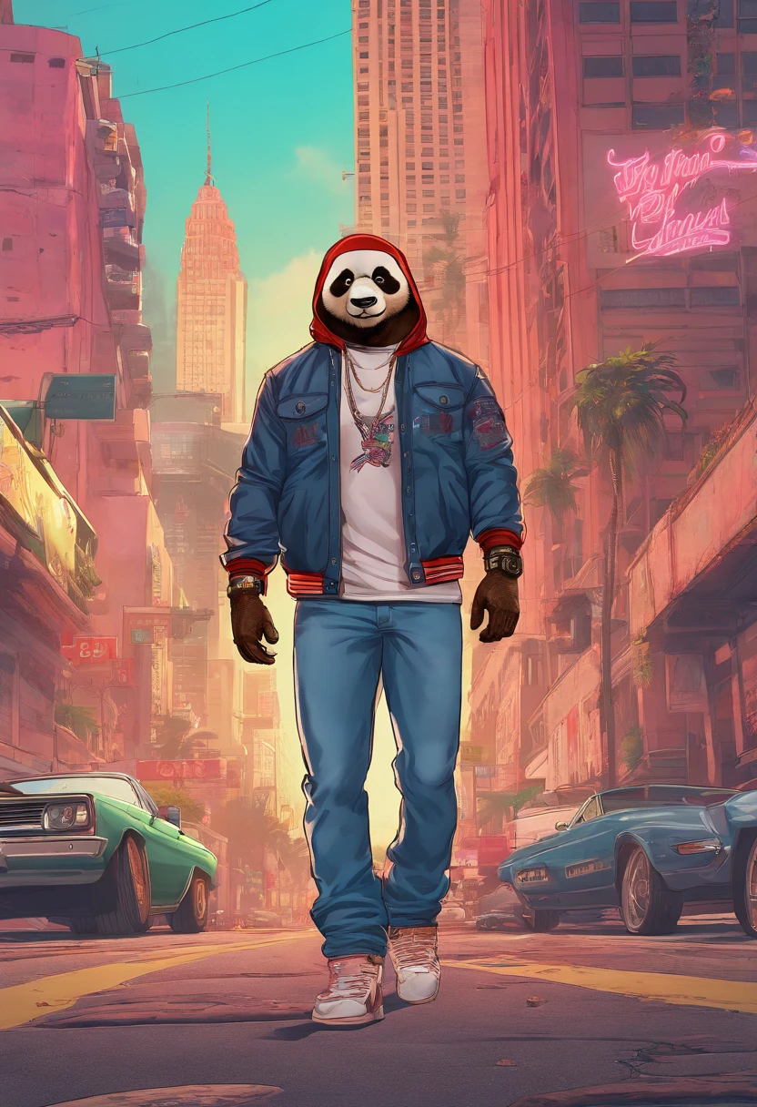 Generate artwork , vitromorfismo, um panda orando com roupas de gangster correntes, Fotorrealista, taken using the Canon EOS R camera with a 50mm F/1.8 lentes, F/2.2 aberturas, Velocidade do obturador 1/Anos 200, ISO 100 e luz natural, corpo inteiro, FotograFia hiper realista, cinema, cinema, hiperdetalhe, UHD, color correction, HDR, color grading, hyper realistic CG animation --air 4:5 --upbeta --q 2 --v 5, d