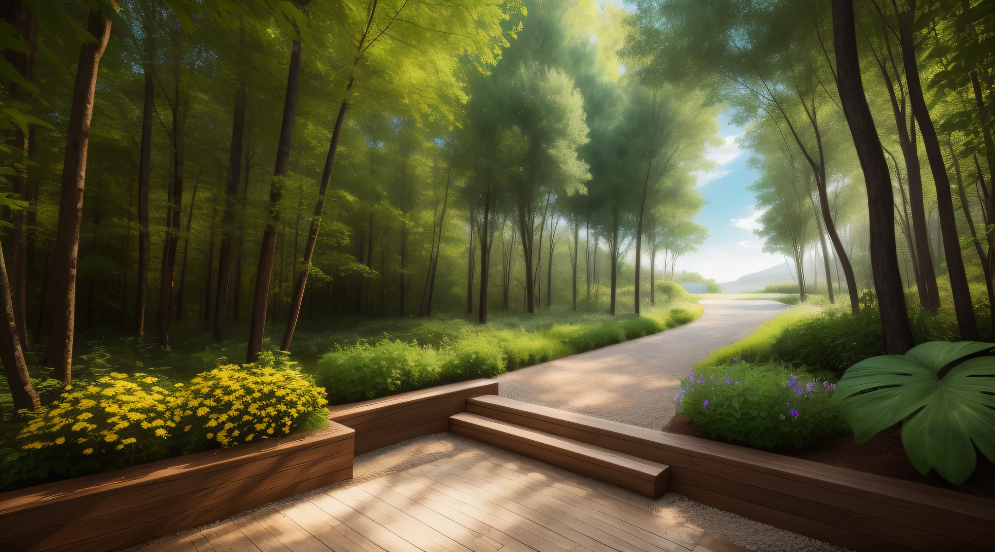 Creative outdoor background