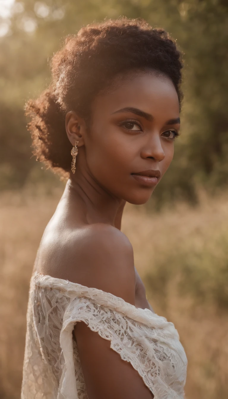 Realistic full body Me gusta an African woman , beautifully, runny, runny, , schmale Taille, (nackte Titten), weiblich, weiblich 20 Jahre, 8K, Nacht,