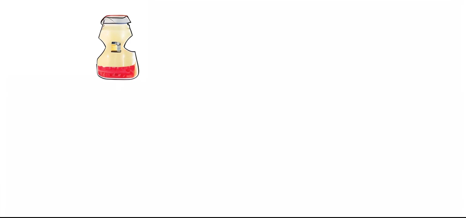 There is a bottle of Yakult bottle of Yakult sparkling water on the table