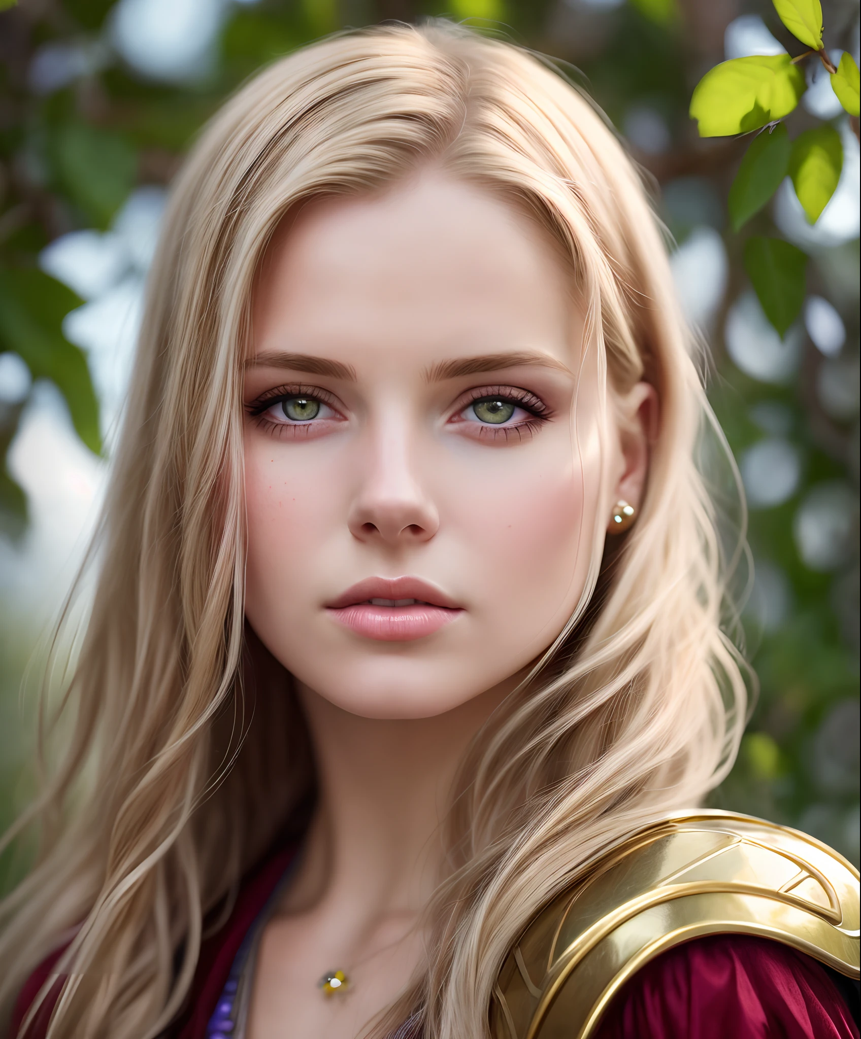 1girl, hair blonde, 8K, HD, realistic, wing butterflies on her face. beautiful highly detailed face. painting by artgerm and greg rutkowski and alphonse mucha, realistic, HD, 8k, dress white, 1980s, beauty face, armor gold, skirt red, ((realism)), extremely high quality RAW photograph, ultra detailed photograph, sharp focus, high resolution, (detailed skin:1,3),high quality, film grain, Fujifilm XT3,Highly Detailed, movie, (Cinematic Photo:1.3) of (Realistic:1.3),(Disgusting:1.3) Photorealism, (Magical Photo:1.3) of (Realistic:1.3), Crystalcore, Bejeweled, ethereal, hyperdetailed fantasy character, Dreamlike, Ethereal Fantasy, Realistic, Fiction, Full-HD, HD, 8K, Soft Lighting, Beautiful Lighting,Highly Detailed,Highly Detailed,(Photorealism:1.3), (1girl:0.999), (blonde_hair:0.790), (eyelashes:0.609), (face:0.631)