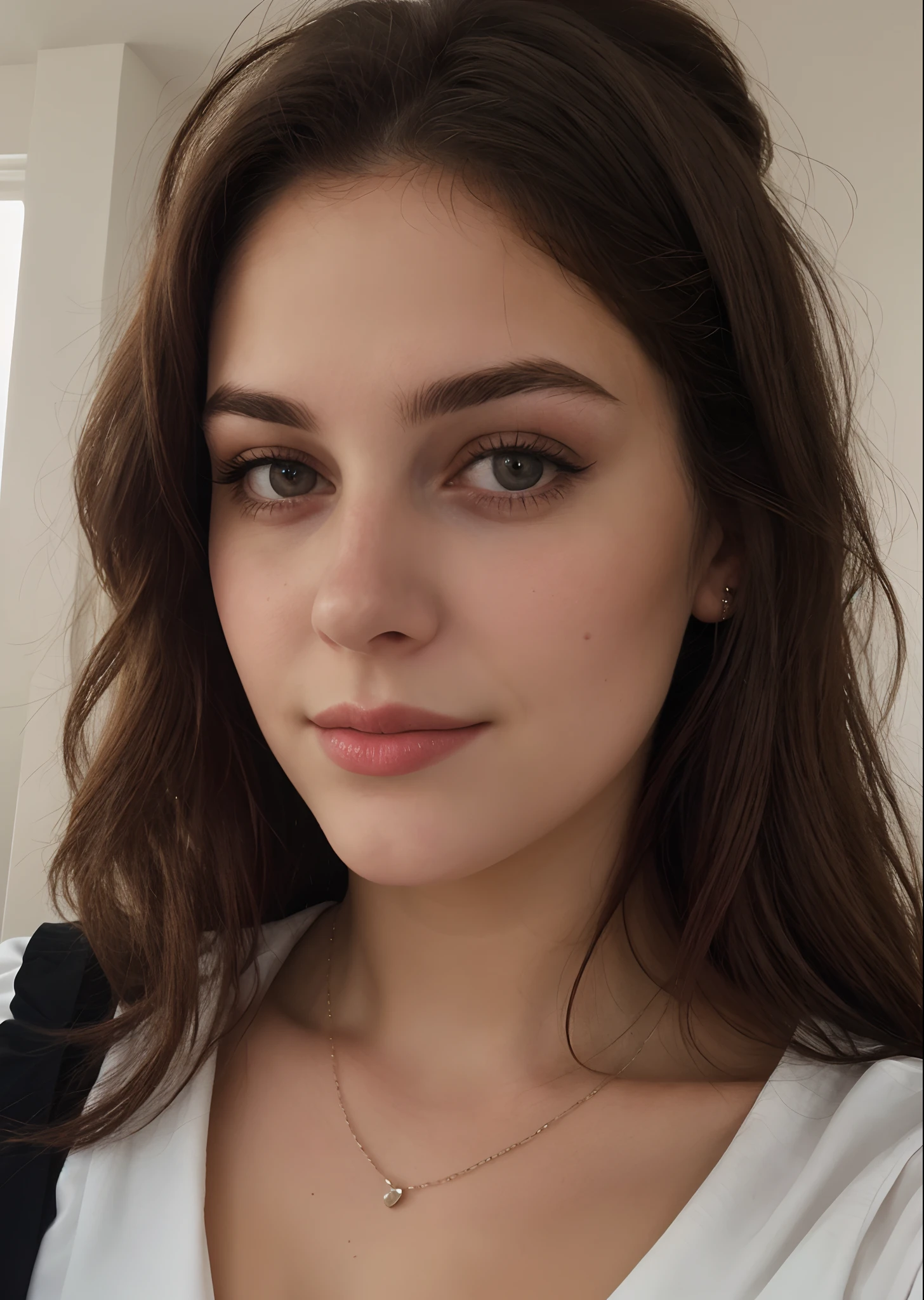 a selfie of a pretty young woman, taken with iphone camera