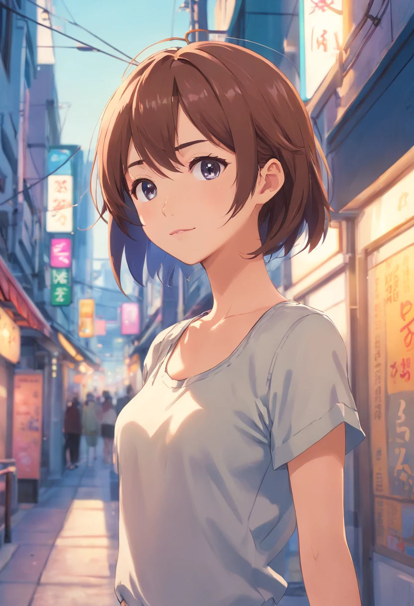 ((Best picture quality, 8K, tmasterpiece:1.3)), 1girll, Beautiful woman with slender abs:1.3, (Casual hairstyle),Ultra-fine face, A detailed eye, 二重まぶた,ssmile,Home,full bodyesbian