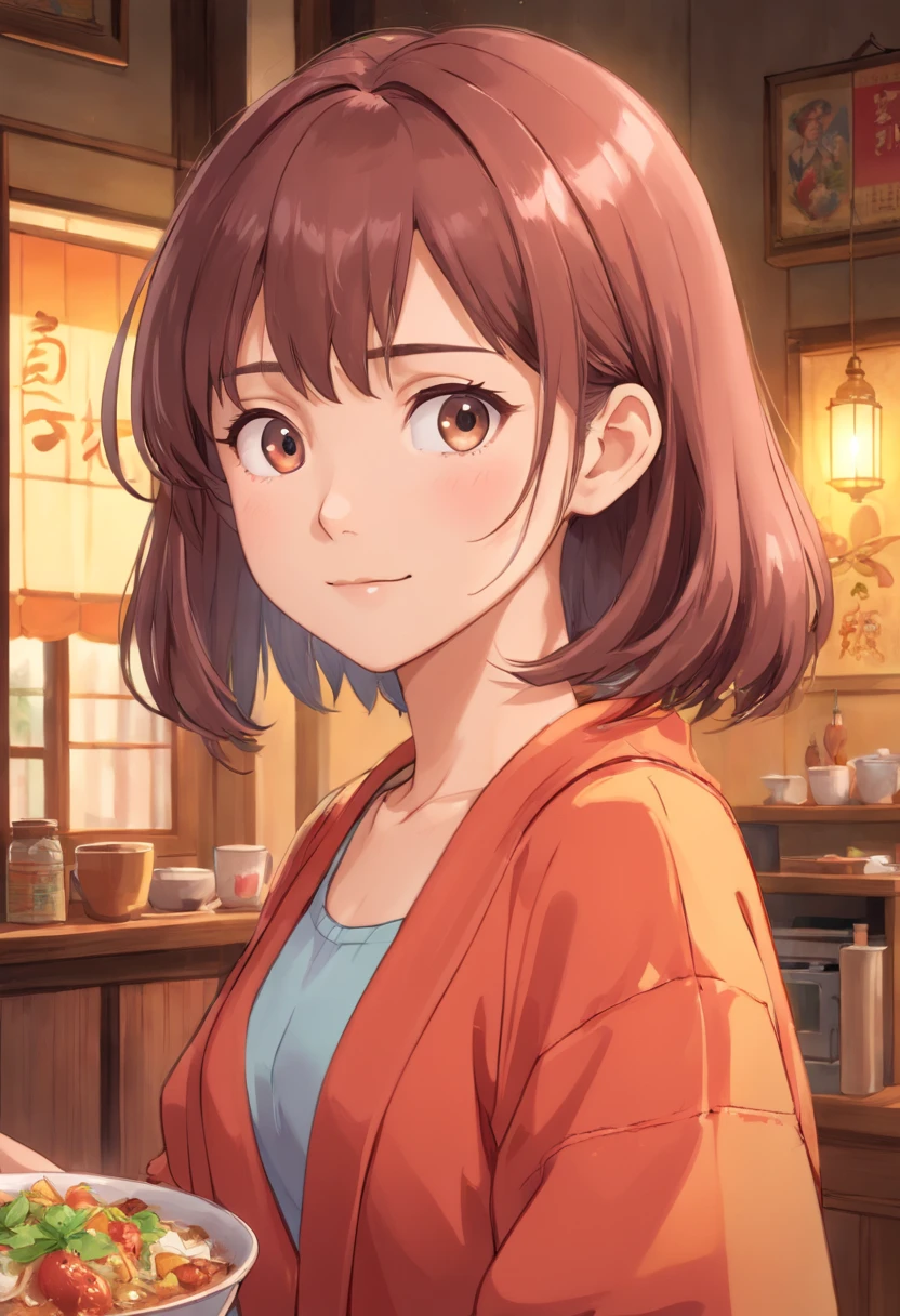 ((Best picture quality, 8K, tmasterpiece:1.3)), 1girll, Beautiful woman with slender abs:1.3, (Casual hairstyle),Ultra-fine face, A detailed eye, 二重まぶた,ssmile,Home,full bodyesbian