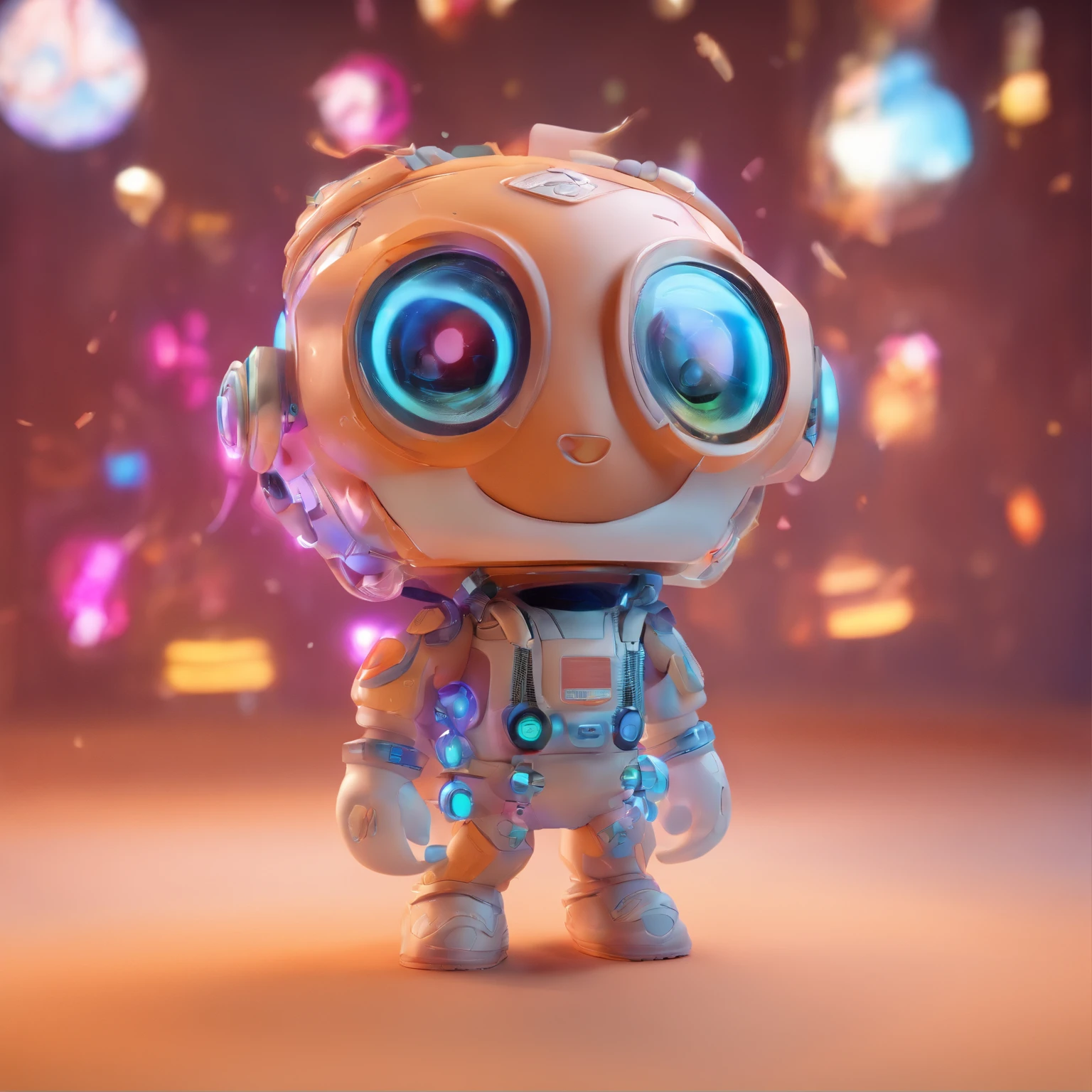 Trendy blind box IP image Cute children full of futuristic technology