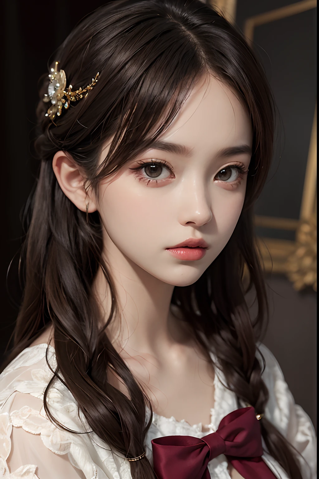 ultra-detailliert、hight resolution、ighly detailed、a beautiful detailed girl、extremely detailed eye and face、beatiful detailed eyes、Facial light、best qualtiy、masterpiece、illustratio、extremely delicate and beautiful、CG、8K wallpapers、Exquisite details、Model filming in the studio、Casual fashion、