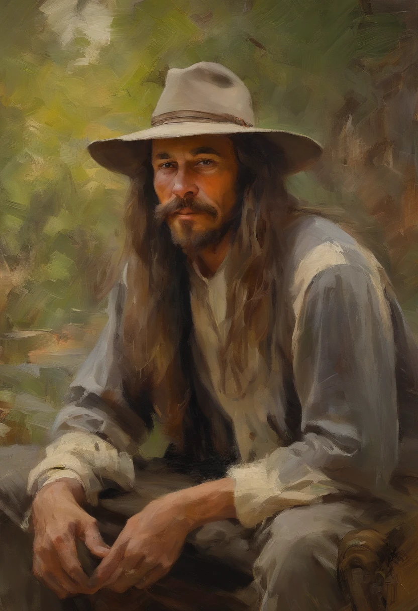 there is a man with long hair and a hat holding a camera, a picture by Pat Adams, pixabay contest winner, photorealism, pointing at the camera, portrait shot 8 k, environmental portrait, profile shot, looking away from the camera, looking to the camera, looking to camera, 2 0 2 2 photo, art foreground : eloy morales