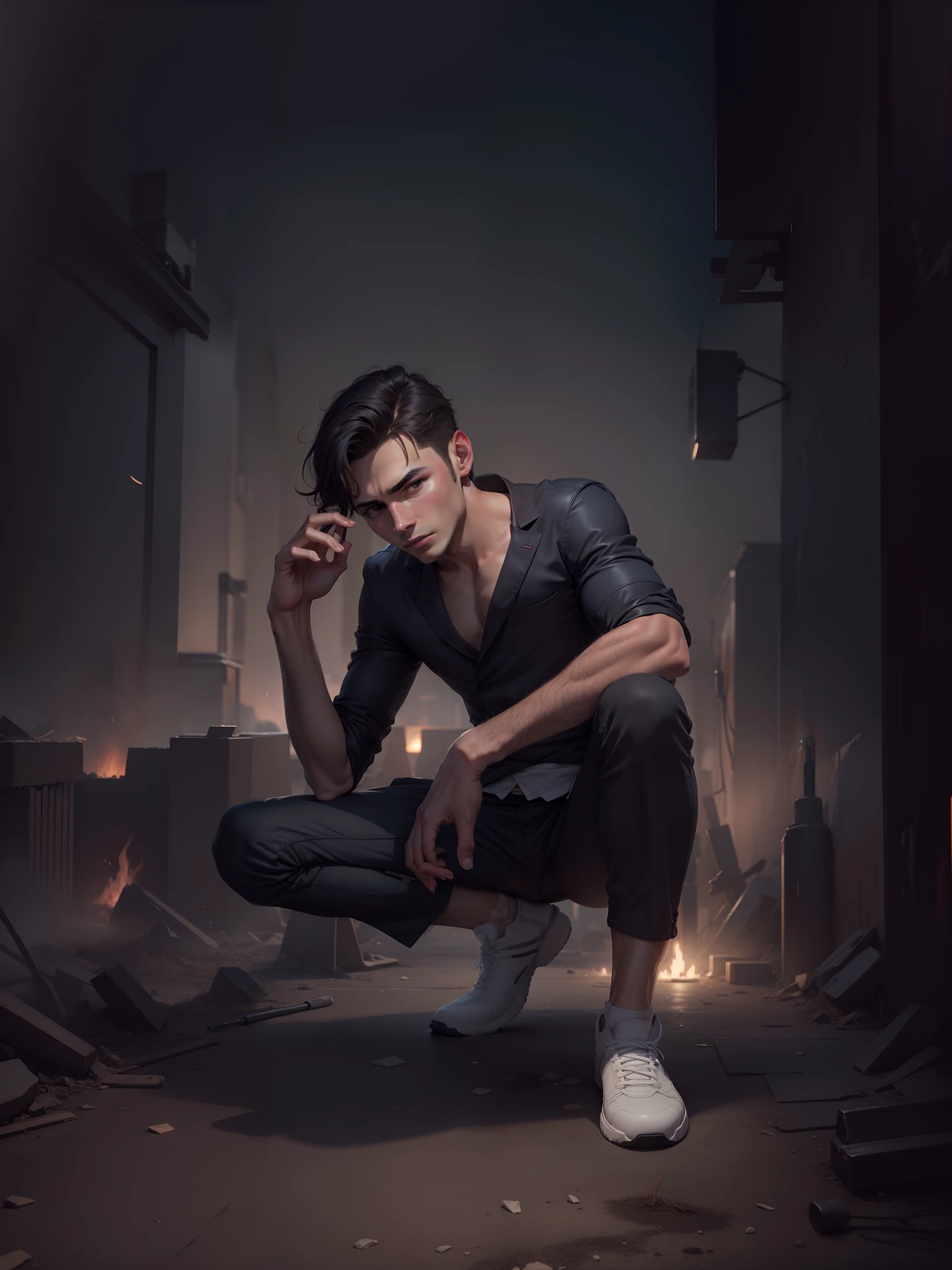 change background handsome boy. 8k, ultra realistic,