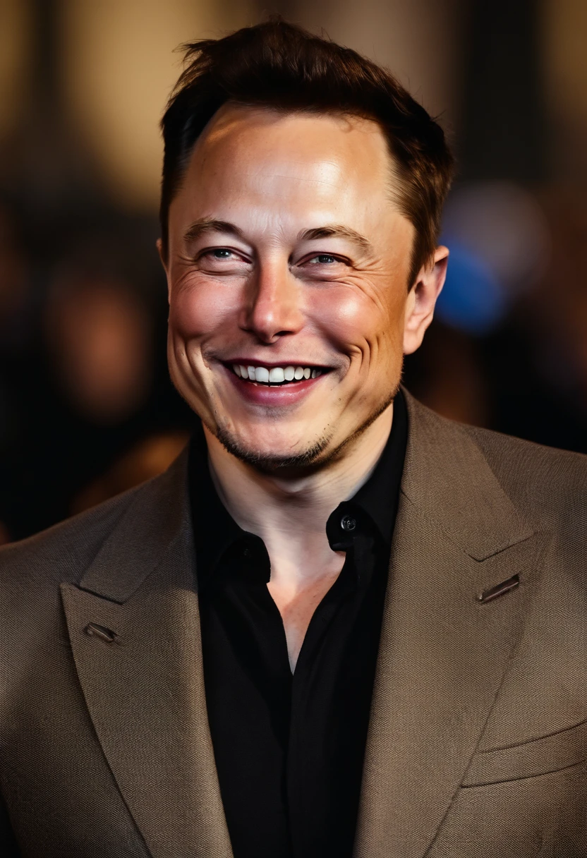 Elon Musk smiling