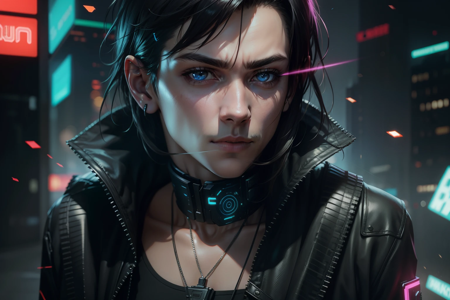 Change the background cyberpunk , realistic face , 8k , ultra realistic , anime , boy