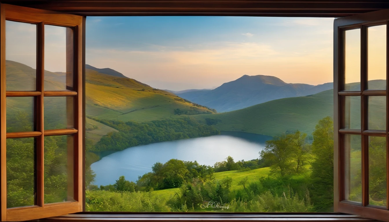 open window, natural view, beautiful landscapes