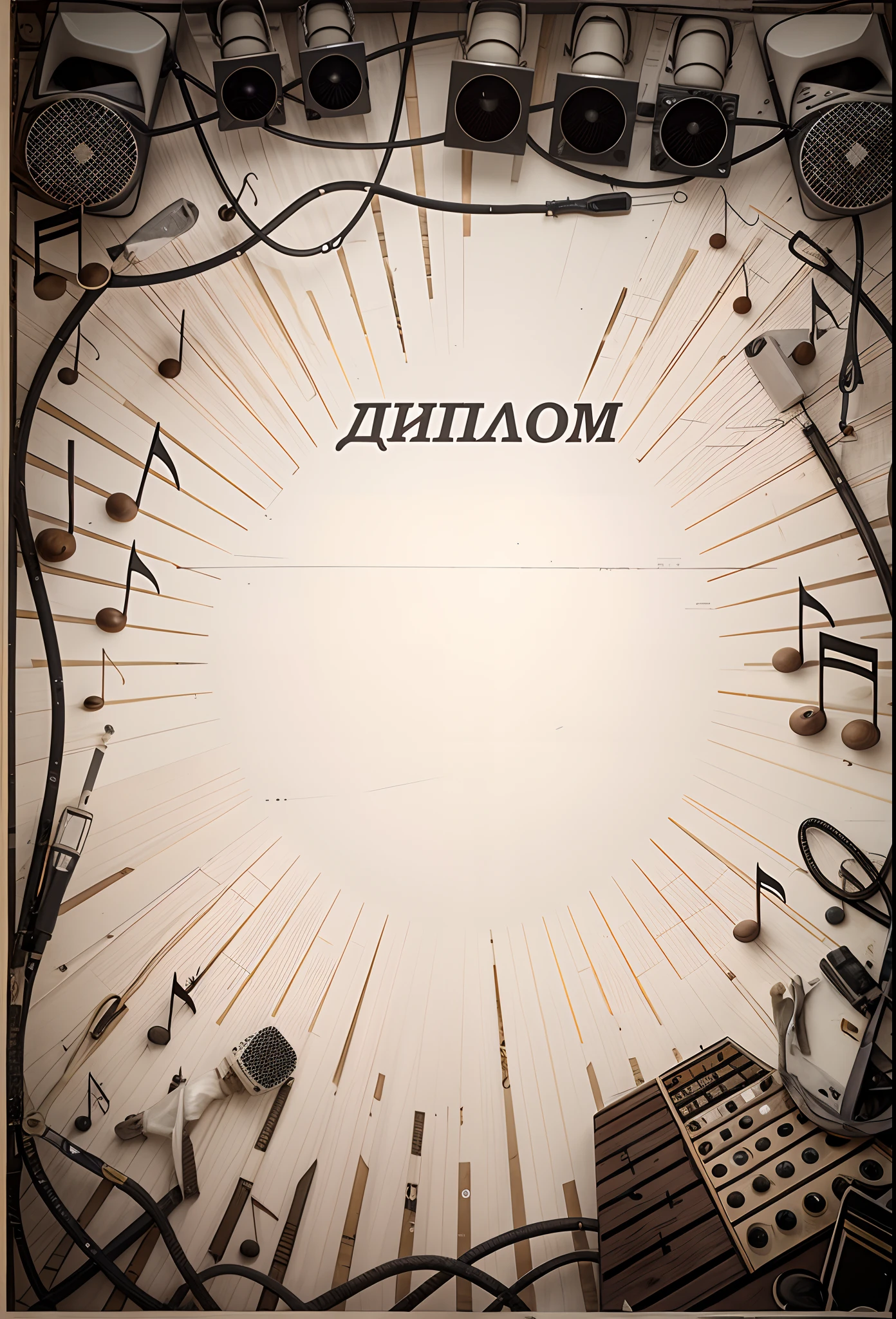 There is an image of a poster on a musical theme with notes, Theme song, Music album cover, Vladimir Nikolov, The background is white and blank, Vladimir Pchelin, Music poster, maxim shirkov, Phonk Music Background, full - view, Filonov, Package Lid, sheet music, musical, On a simple background, Background White, Below - view