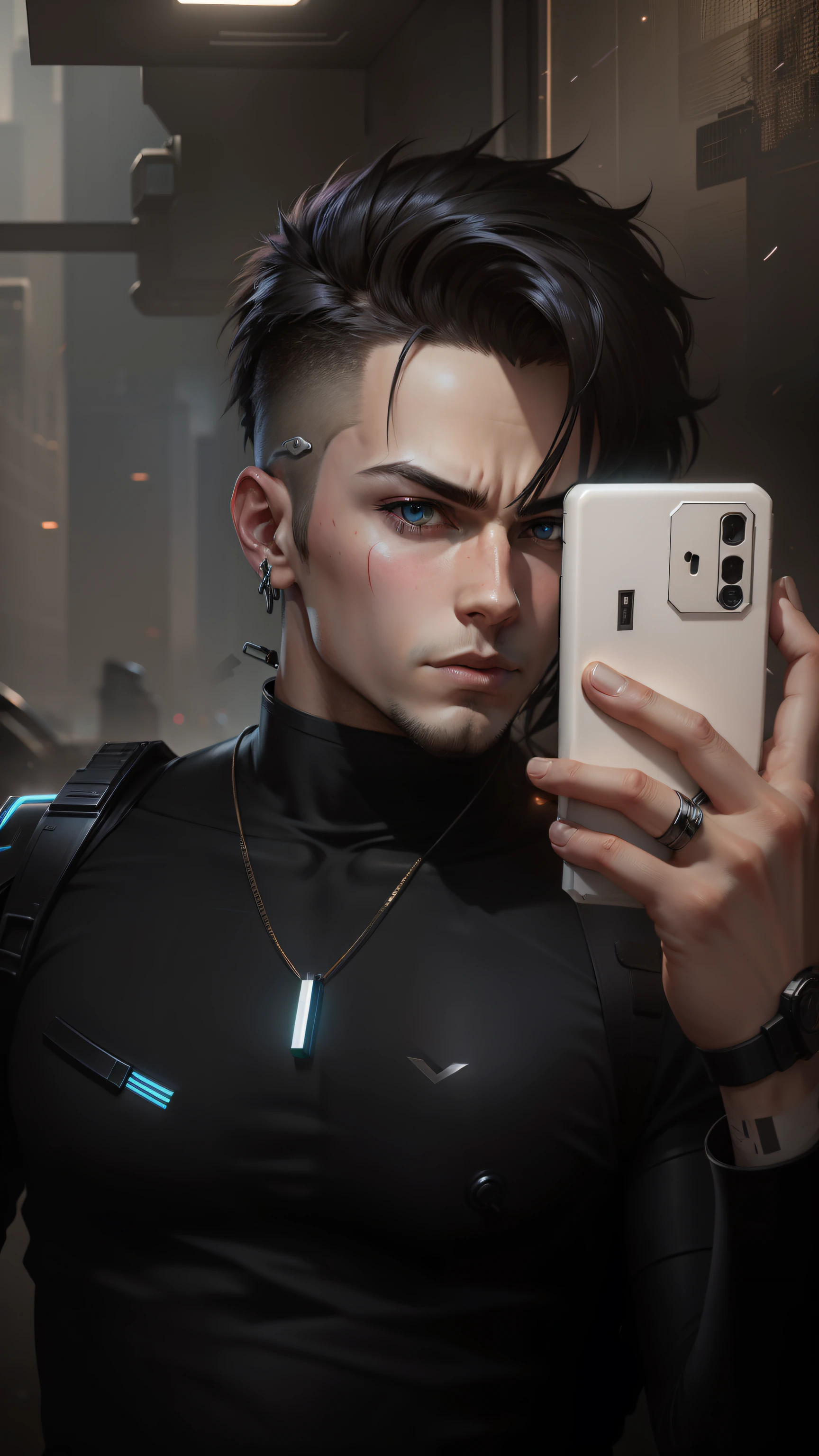 Cyber punk , guns , anime , boy , change background cyberpunk , realistic face, 4k , clean shaved
