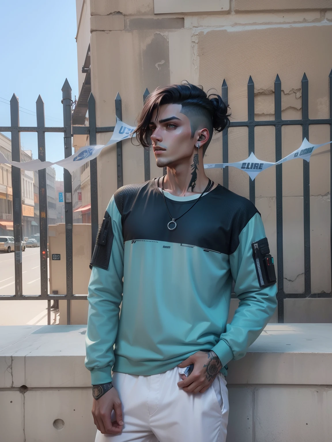 Change background cyberpunk handsome boy.realstic,face,8k,ultra realistic,