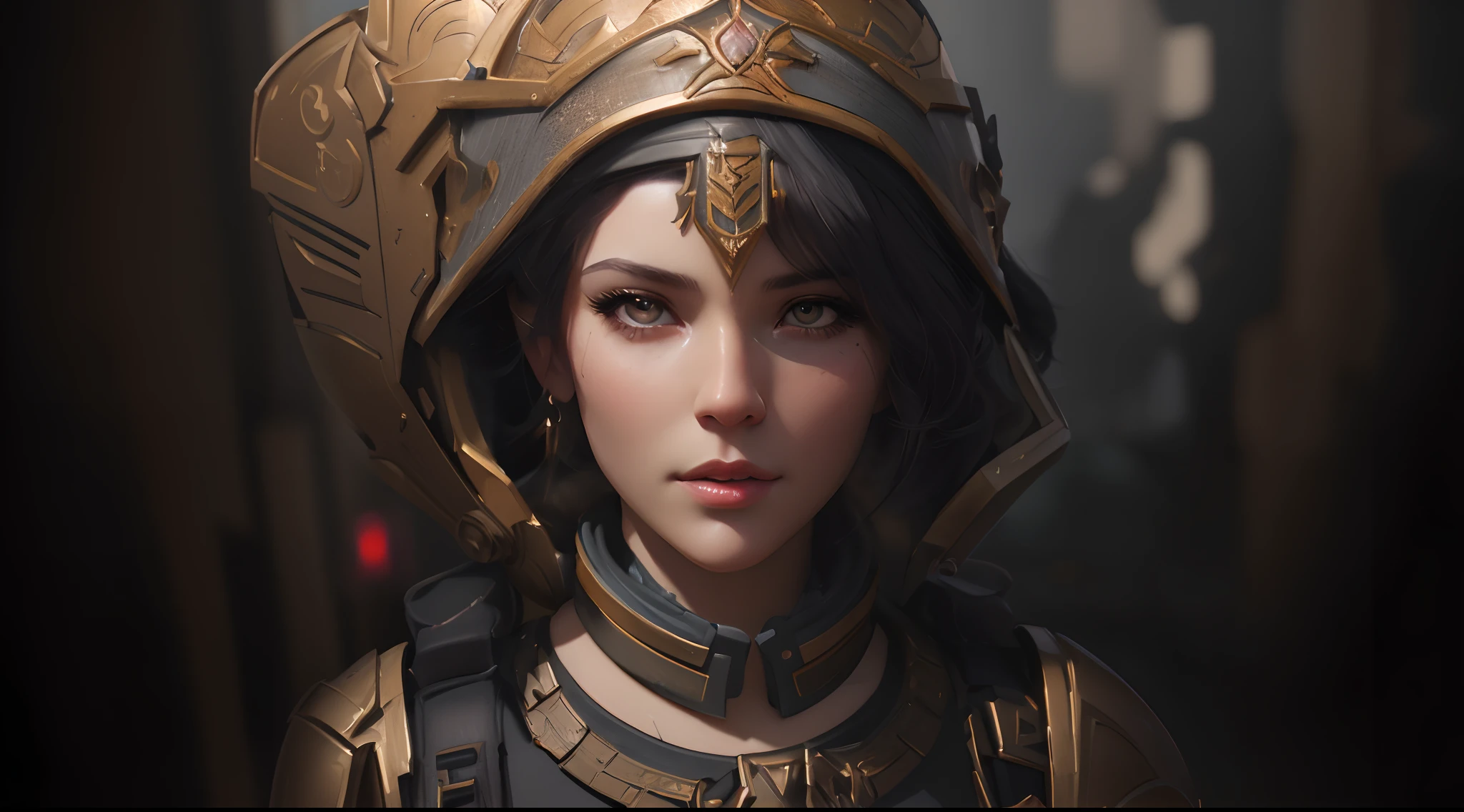 a close up of a woman in a helmet and armor, alexandra fomina artstation, wojtek fus, portrait of female paladin, trending on artstation:3, best of artstation, trending on artstation hq, unreal 5. rpg portrait, trending on artstation 4k, Artstation contest winner, artstation masterpiece, trending in artstation