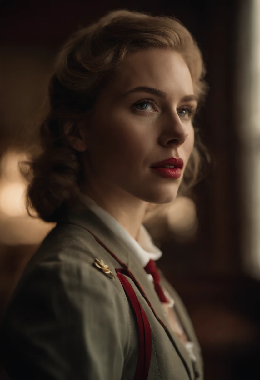 Scarlet Johanson in schoolgirl uniform