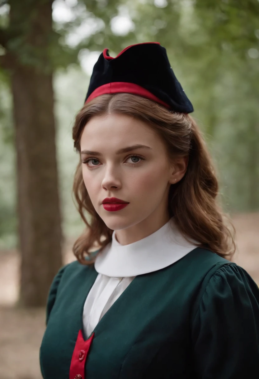 Scarlet Johanson in schoolgirl uniform
