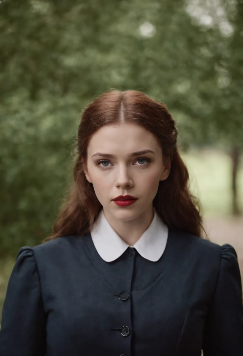 Scarlet Johanson in schoolgirl uniform