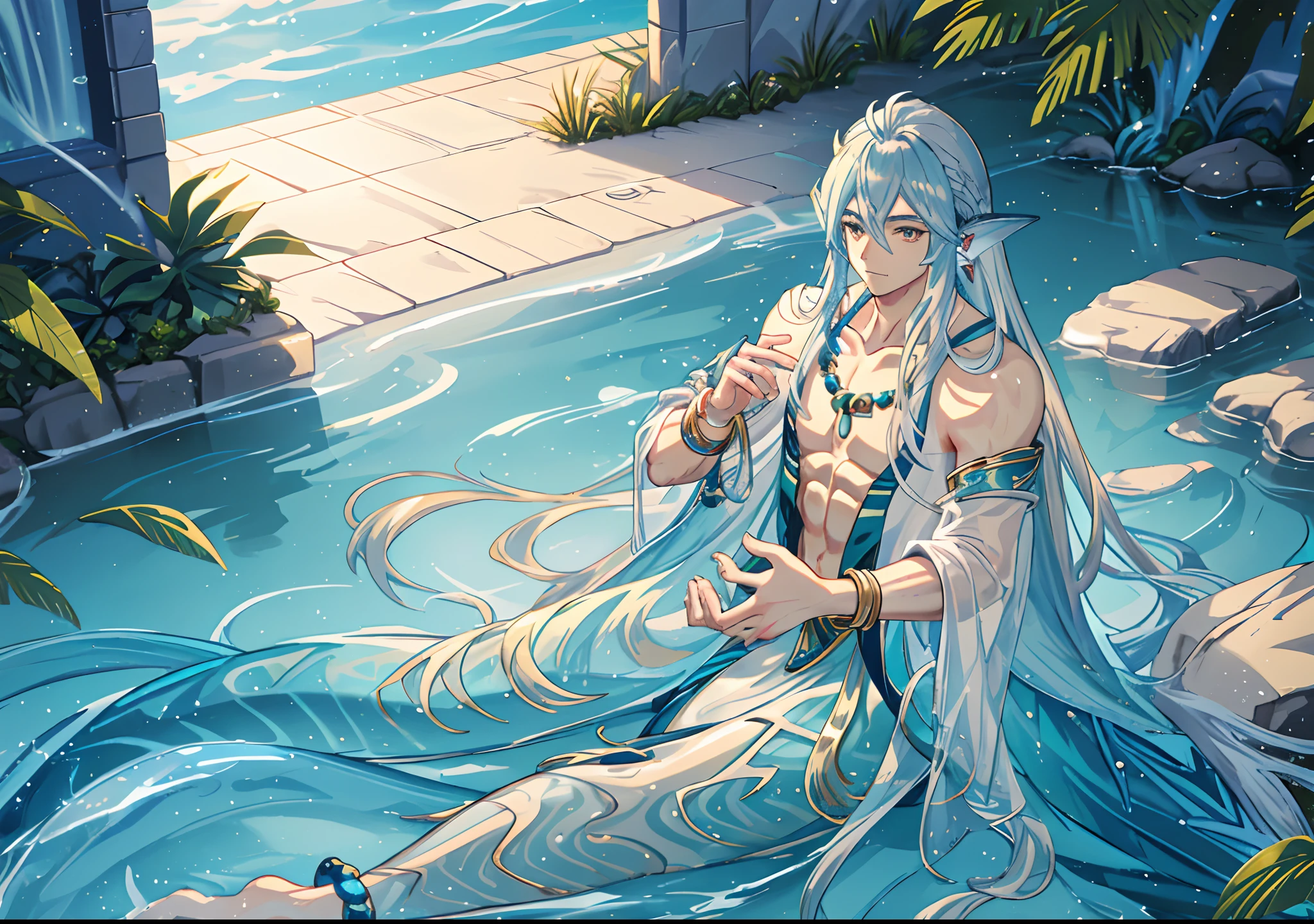 Water Spirit personification male people youthfulness Mystical Fictional creatures chimera Crisp and smooth5Finger
Transparent body
Decoration imitating the flow of water
Crown of water droplets
Can dive
The healing power of water
Water Artist
Flowing beauty
Pure energy
Connection with nature