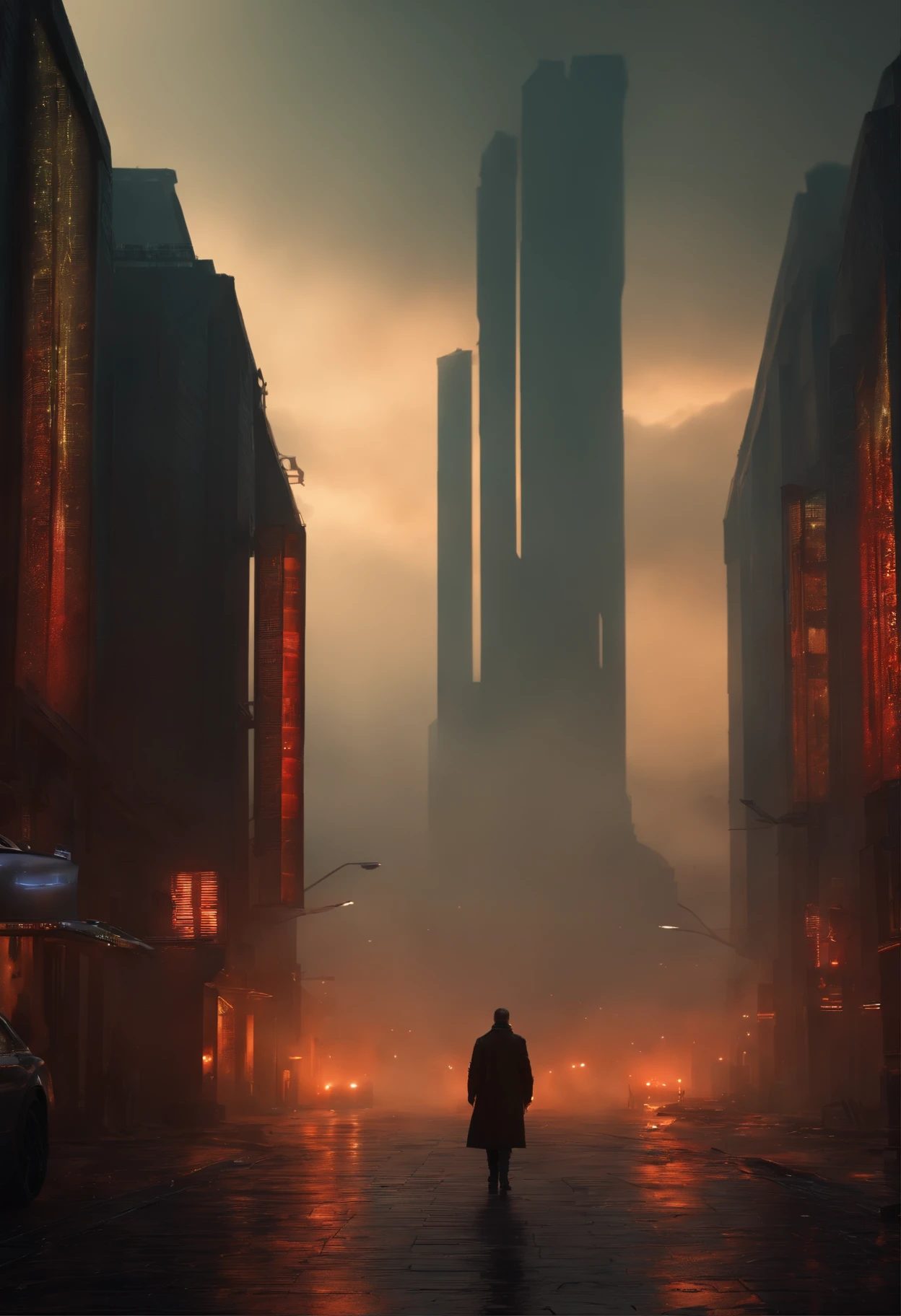 Create A 3D, (("ultra realistic")) (((("cinematic")))) beautiful, super amazing, ((("Art Work"))) Scene "You Look Lonely Scene From The Movie Blade Runner 2049"