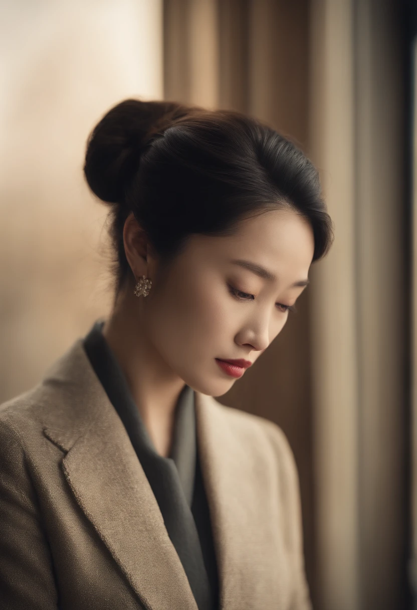 Uma menina coreana bonita,busto