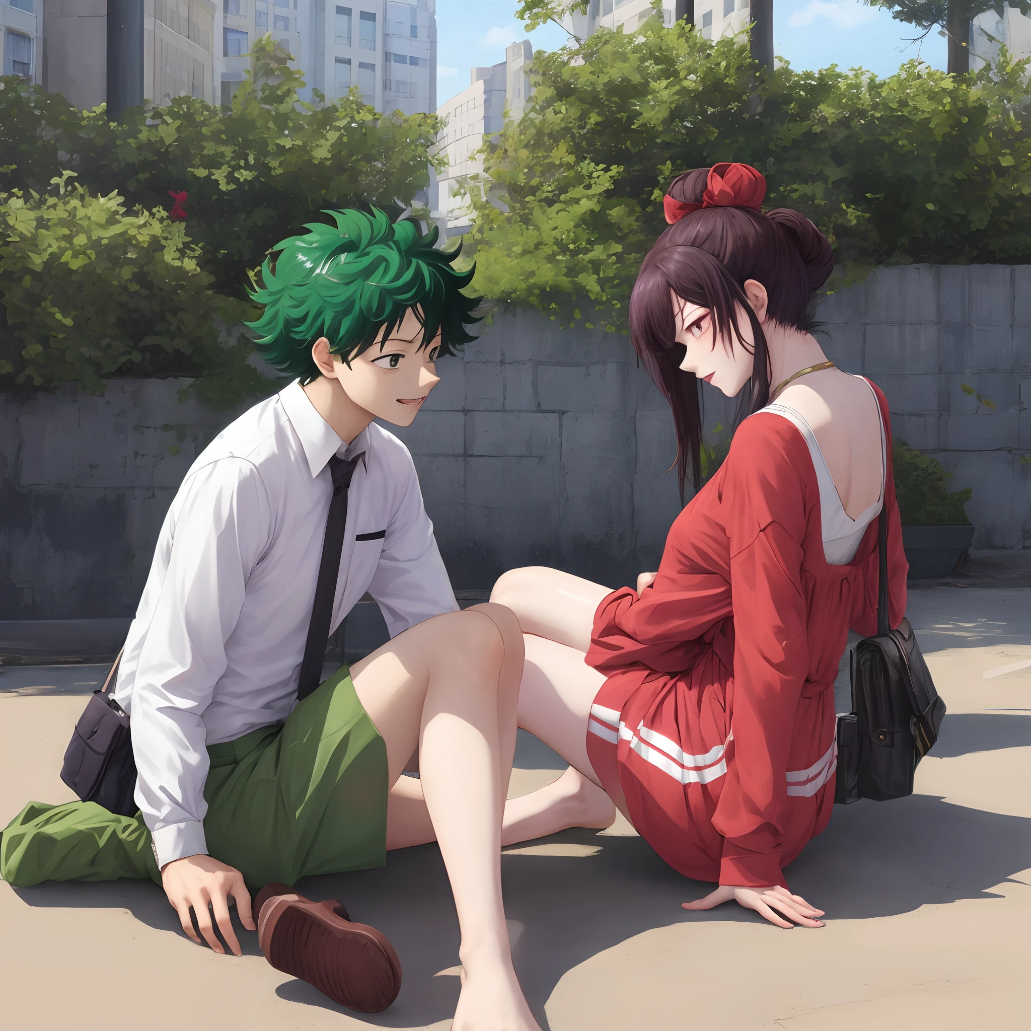 Camie utsushimi  pining midoriya on the ground