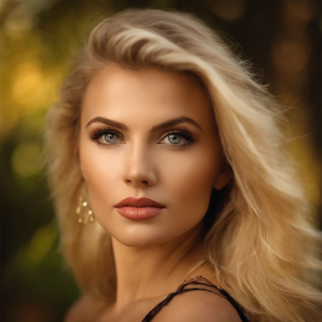 create a real photo of a person. Sexy blonde girl, about 25 years old