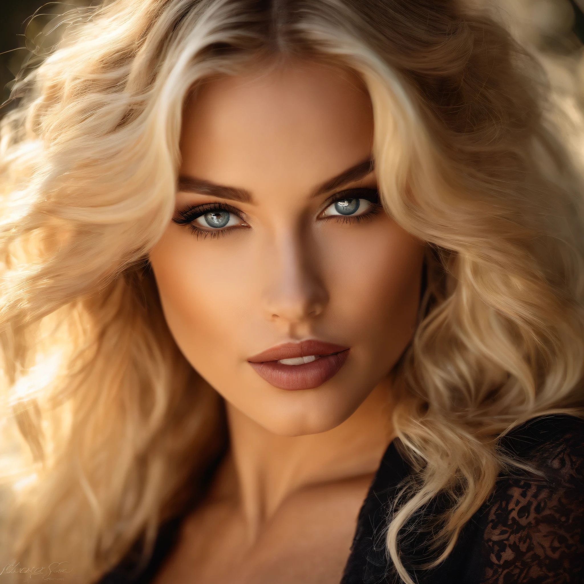 create a real photo of a person. Sexy blonde girl, about 25 years old