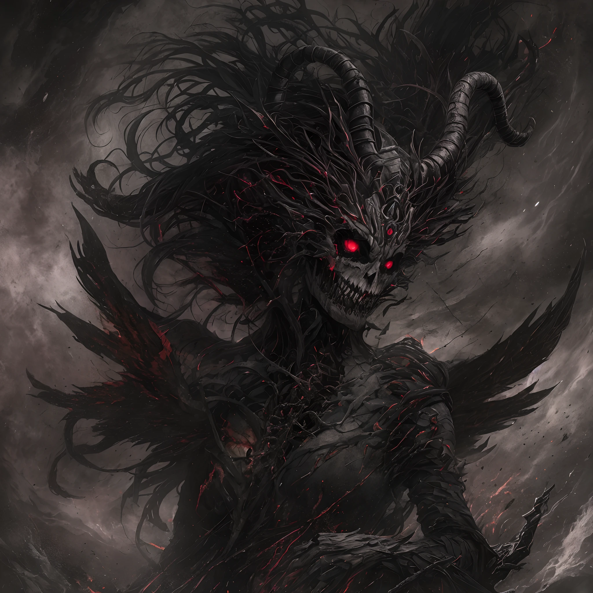 (dark skin), (demon horns), large breasts,
Immortal temptation takes over my mind
Condemned
Fallen weak on my knees, summon the strength
Of mayhem
I am the storm that is approaching
Provoking black clouds in isolation
I am reclaimer of my name
Born in flames, I have been blessed
My family crest is a demon of death
Forsakened, I am awakened
A phoenix's ash in dark divine
Descending misery
Destiny chasing time
Inherit the nightmare, surrounded by fate
Can't run away
Keep walking the line between the light
Led astray
Through vacant halls I won't surrend5r
The truth rev5aled in eyes of ember
We fight through fire and ice forever
Two souls once lost, and now they remember
I am the storm that is approaching
Provoking black clouds and isolation
I am reclaimer of my name
Born in flames, I have been blessed
My family crest is a demon of death
Forsakened, I am awakened
A phoenix's ash in dark divine
Descending misery
Destiny chasing time
Disappear into the night
Lost shadows left behind
Obsession's pulling me
Fading, I've come to take what's mine
Lurking in the shadows under veil of night
Constellations of blood pirouette
Dancing through the graves of those who stand at my feet
Dreams of the black throne I keep on repeat
A derelict of darkness, summoned from the ashes
The puppetmaster congregates all the masses
Pulling strings, twisting minds as blades hit
You want this power? Then come try and take it
Beyond the tree
Fire burns
Secret love
Bloodline yearns
Dark minds embrace
Crimson joy
Does your dim heart
Heal or destroy?
Bury the light deep within
Cast aside, there's no coming home
We're burning chaos in the wind
Drifting in the ocean all alone