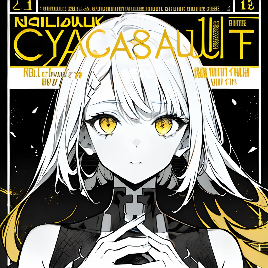 ((((dramatic))), (((Grainy))), (((intense))) film poster featuring a young platinum white hair woman as the central character. She stands have confidencely in the center of the poster, wearing a stylish and edgy Harajuku-inspired hip hop Costume, with a determined Performance on her face. The background is aesthetic atmospheric dark and Grainy, With danger and tension. The article is bold and to attract attention, with a Catchy tagline that adds to the overall feeling of drama and excitement. The color palette is mainly dark with splashes of Vibrant neon colors, giving the poster a dynamic and visually impressive appearance,tachi-e (magazine:1.3), (cover-style:1.3), fashionable, woman, Vibrant, Costume, Sexy seductive poses, front, colorful, dynamic, background, element, have confidence, Performance, Holding, statement, accessories, Majestic, Coiled, The surrounding area, touch, scene, article, cover, bold, to attract attention, title, stylish, font, Catchy, Heading, big, impressive, Modern, trend, concentrated, fashion,