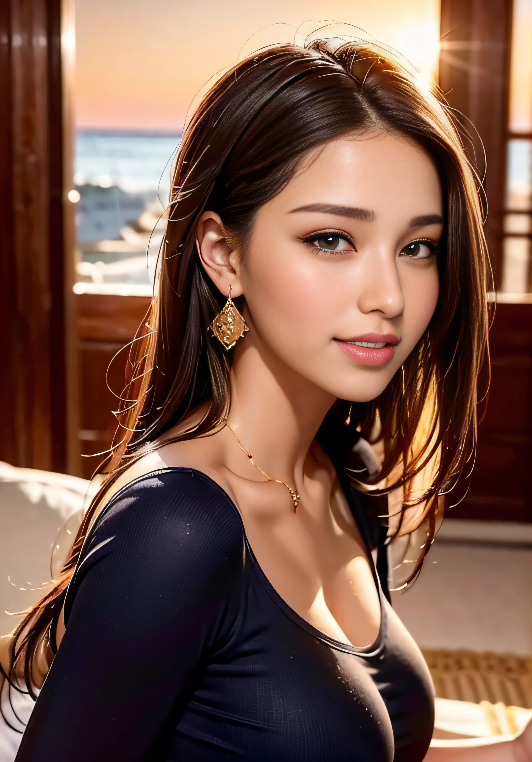 (realistic, photo-realistic:1.37),(8k, RAW photo, best quality, masterpiece:1.2), cute, ultra-detailed,heart-shaped pupils,physically-based rendering, ultra high res, kodakvision color, shot on Arricam LT Camera, bokeh, sharp focus,
looking at viewer,photorealistic,realistic, solo, photorealistic, best quality,extremely detailed face,extremely detailed eyes and face, beautiful detailed eyes,absurdres, incredibly absurdres,haunting smile,Messy hair, floating hair, ,
