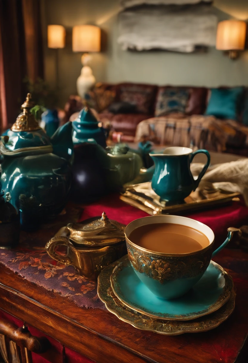 living room　The table　mug cup　coffee