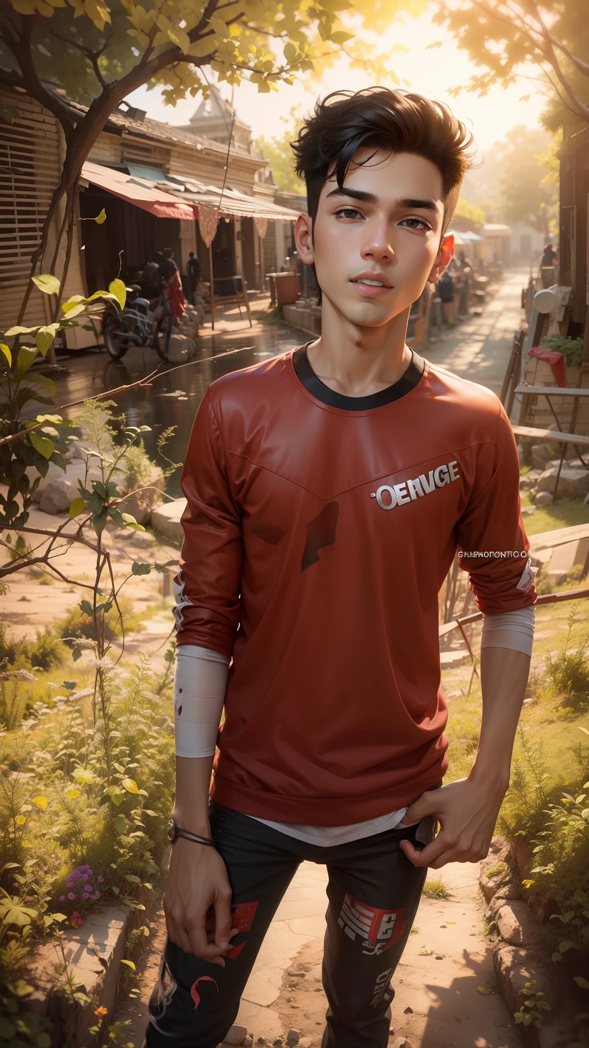 Change background relastic and handsome boy 8k ultra relastic