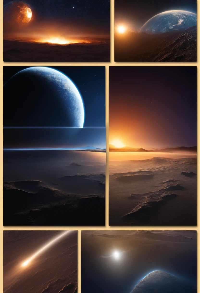 Earth creation,Meteorite impact,kosmos,SF,The Moon is Born,