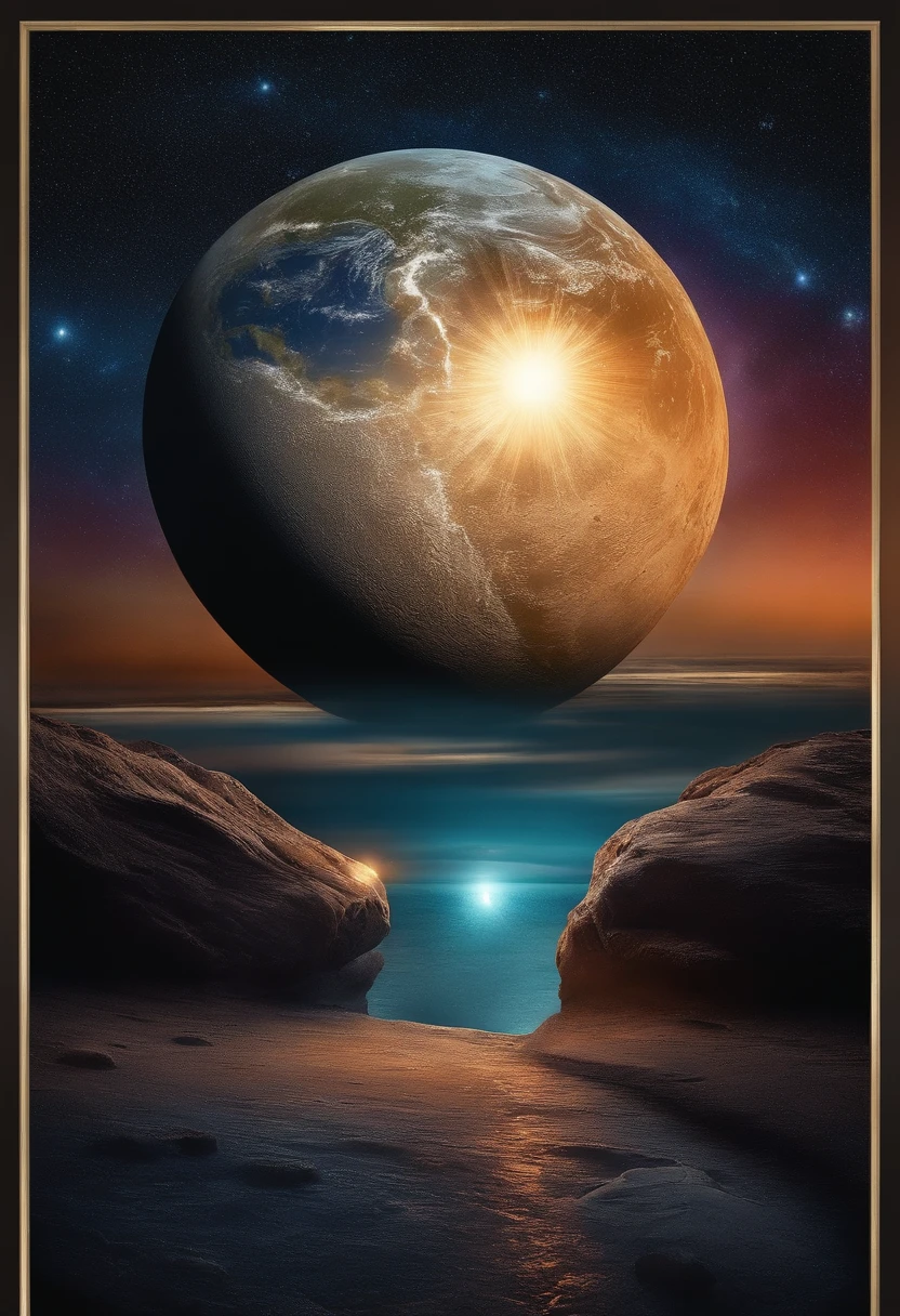 Earth creation,Meteorite impact,kosmos,SF,The Moon is Born,