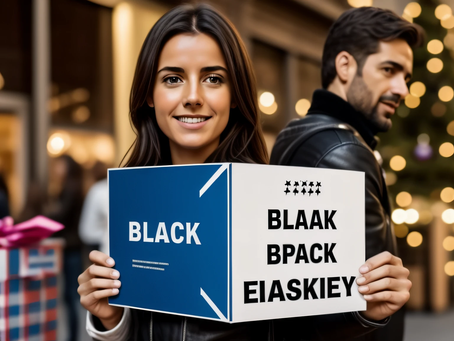 HAZME UN CARTEL CON LAS PALABRAS "BLACK FRIDAY" CON COPY SPACE