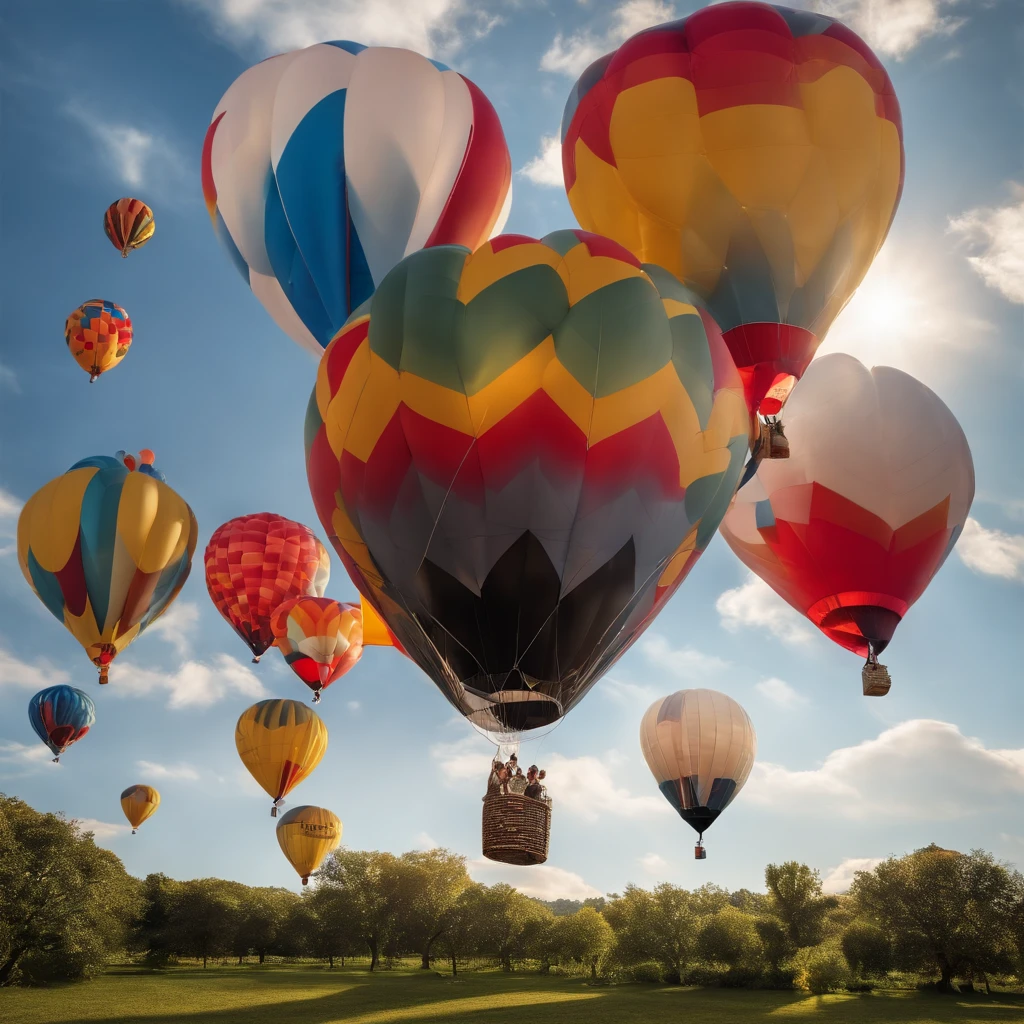 Image Fill, masutepiece, Super Detail, High quality, awardwinning, 8K, Balloons, various colors