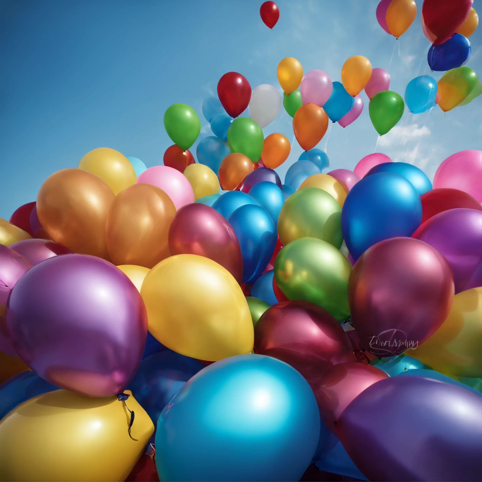Image Fill, masutepiece, Super Detail, High quality, awardwinning, 8K, Balloons, various colors