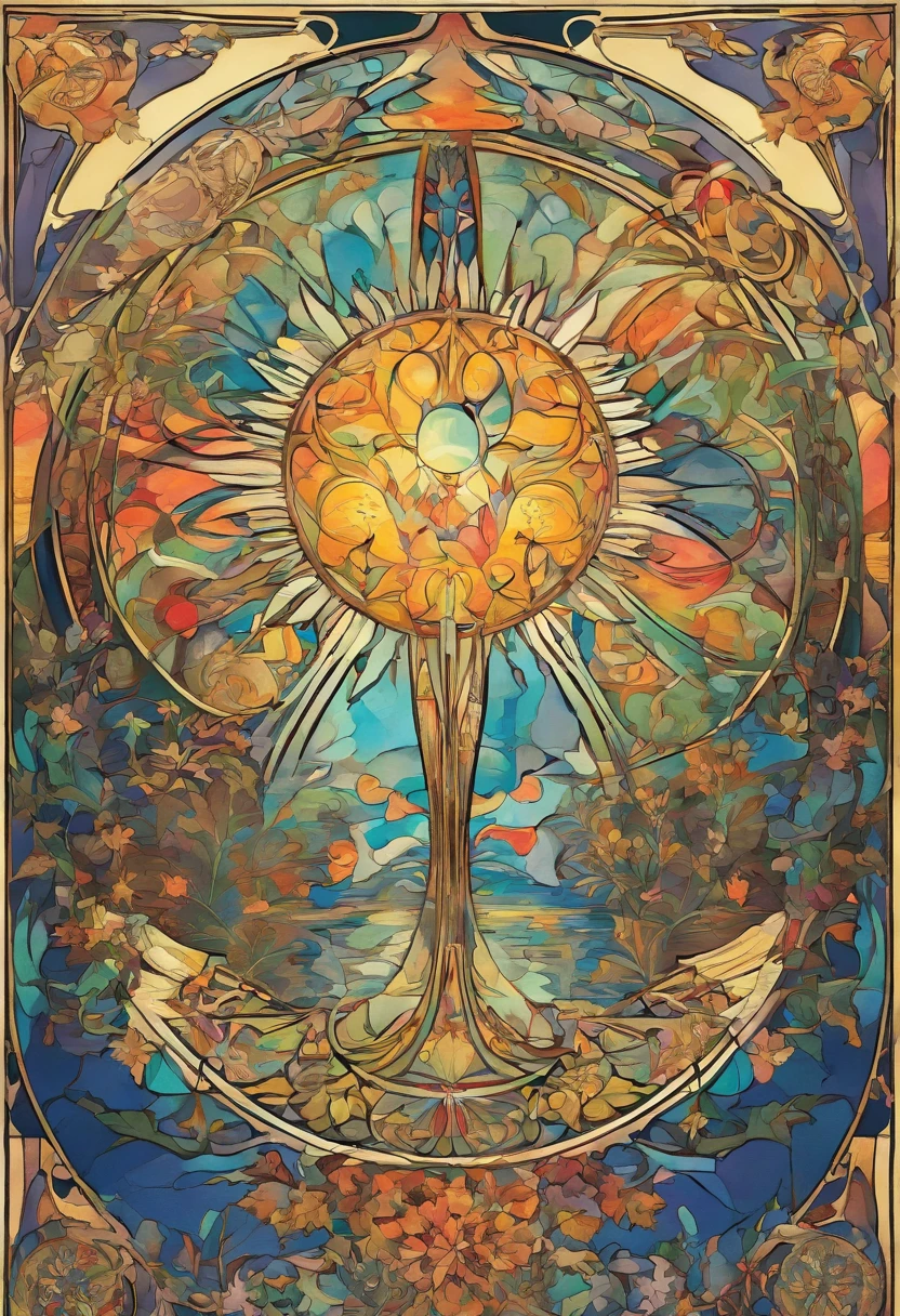 Alinor Chalice Delicate, filled with butterflies, In cubism art style, best quality, masterpiece