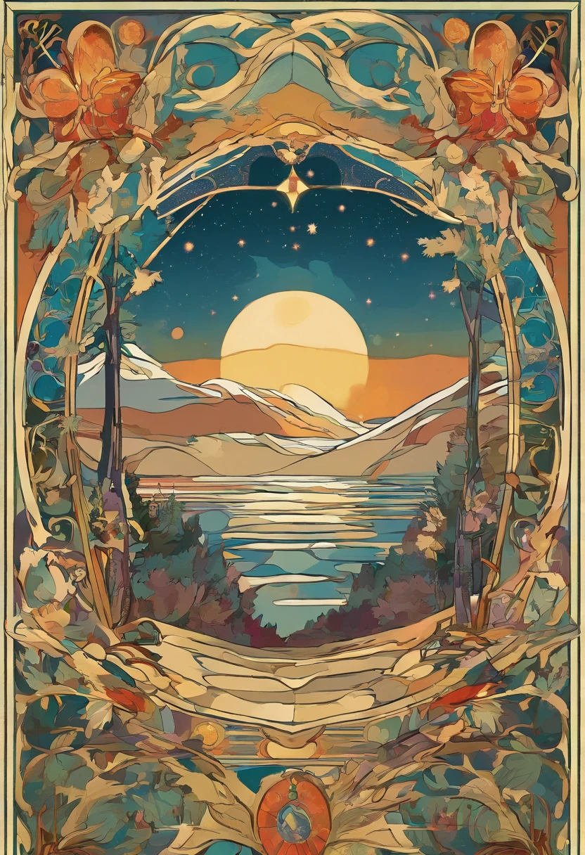 art by Wassily Kandinsky, detailed, sharp image, 8k, rim light, closeup,poster, hdr, intricate, christmas tree, star, gifts