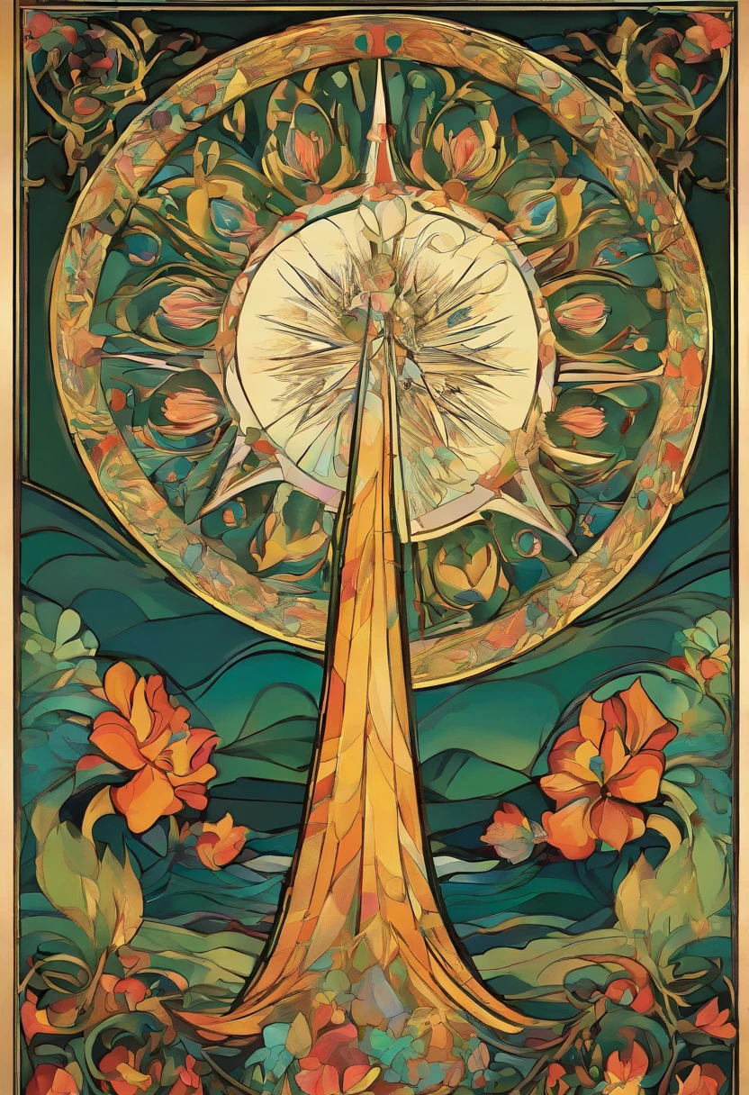 art by Wassily Kandinsky, detailed, sharp image, 8k, rim light, closeup,poster, hdr, intricate, christmas tree, star, gifts