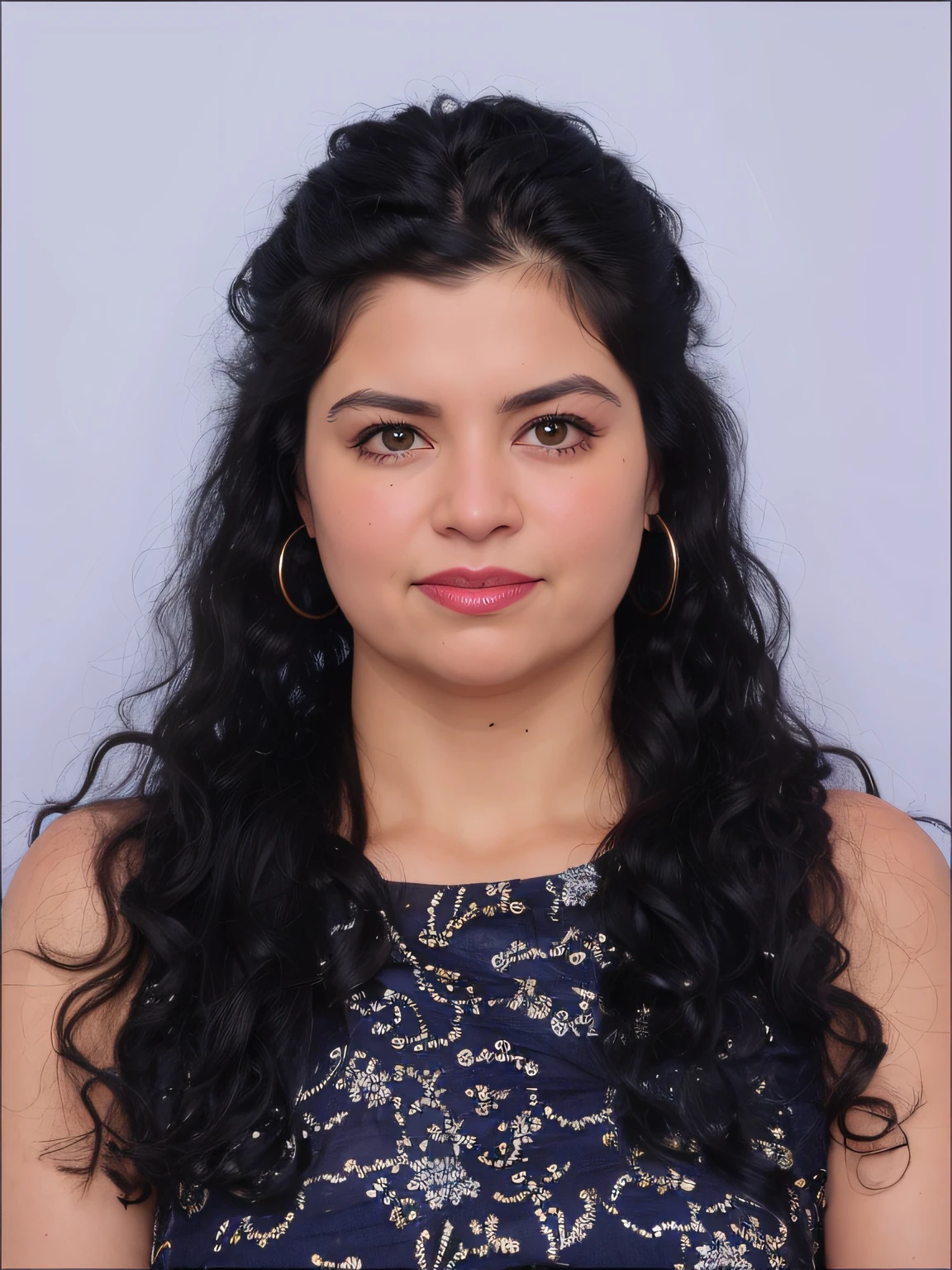 a close up of a woman with long black hair wearing a blue dress, photo taken with nikon d750, photo taken with nikon d 7 5 0, taken with canon 8 0 d, photo taken with sony a7r camera, taken with canon eos 5 d mark iv, 3 0 years old woman, 30 years old woman