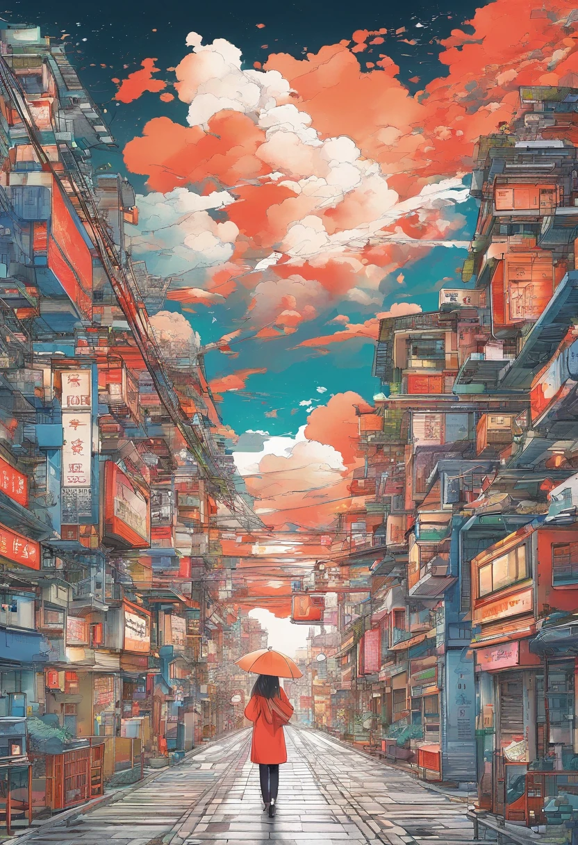down、RT、66,Before the storm futuristic cities、Annual Proof Display、cumulonimbus clouds、Borminetrix Proof、big sky、TOKYOcty
