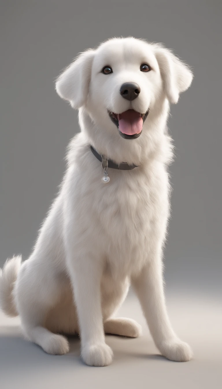Perrito surgiendo entre nubes blancas. ( Reasonable design, Clear lines, alta nitidez,La mejor calidad, muy detallado, obra maestra, Film light effect, 4k )
