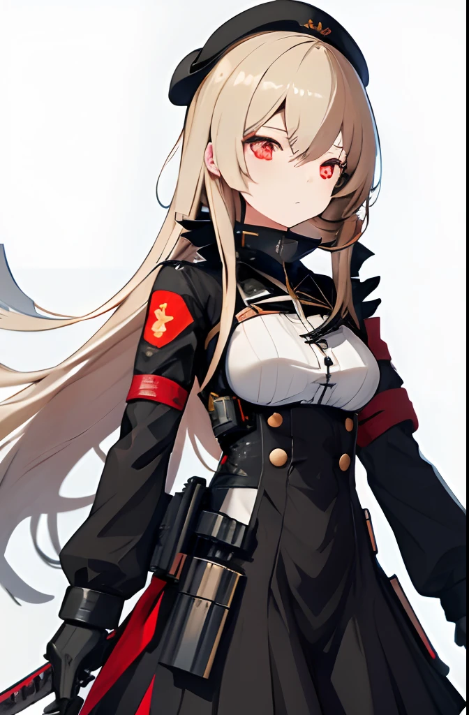 anime girl with a sword and a dress and a hat, from girls frontline, Kantai Collection Style, girls frontline style, anime maid ss military, Fine details. girls' frontline, best anime 4k konachan wallpaper, girls frontline cg, Mechanized soldier girl, Female protagonist 👀 :8, girls' frontline, badass anime 8 K, M4 Sopmod II Girls Frontline