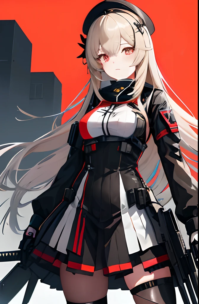 anime girl with a sword and a dress and a hat, from girls frontline, Kantai Collection Style, girls frontline style, anime maid ss military, Fine details. girls' frontline, best anime 4k konachan wallpaper, girls frontline cg, Mechanized soldier girl, Female protagonist 👀 :8, girls' frontline, badass anime 8 K, M4 Sopmod II Girls Frontline