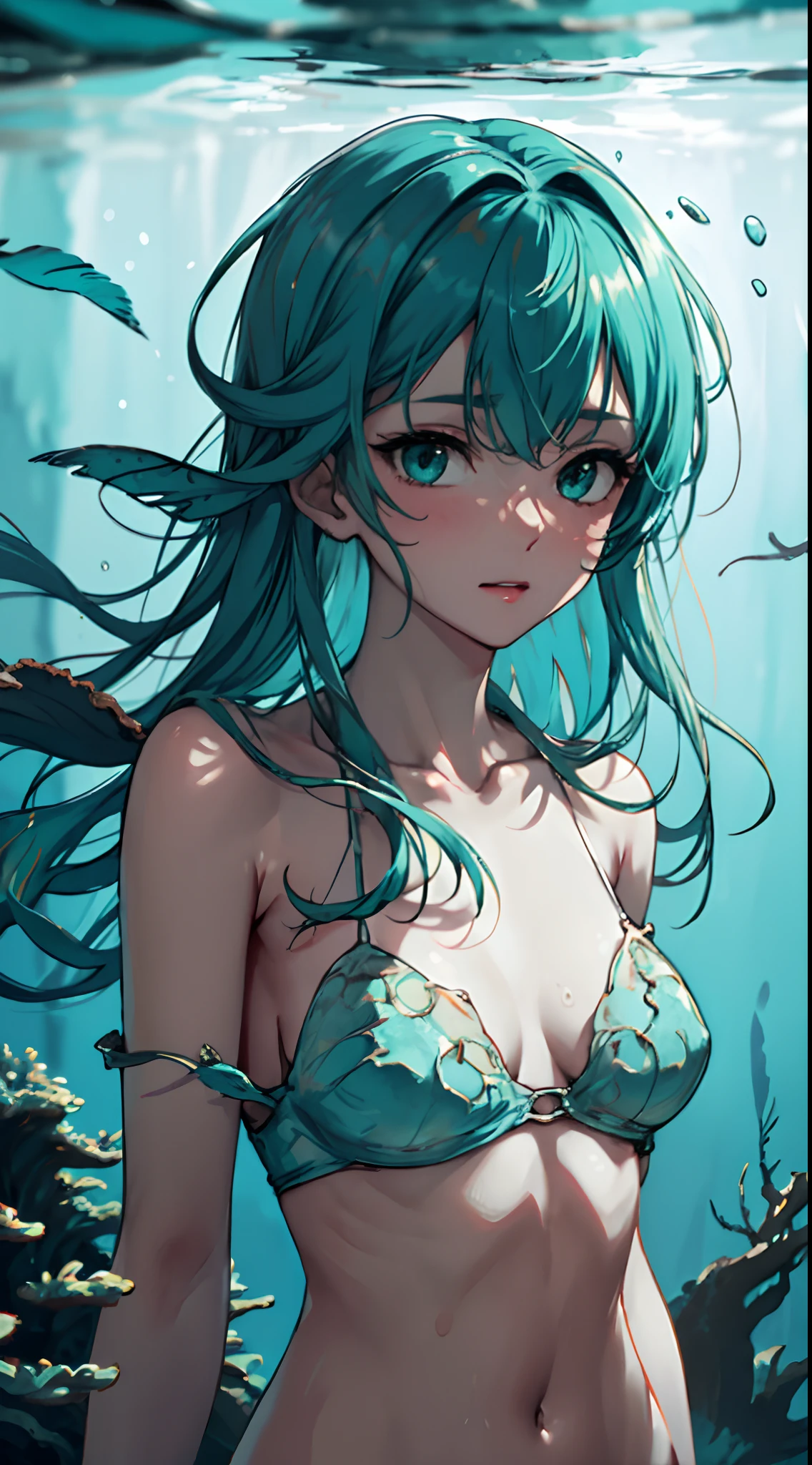 prompt: photographic photo of a nude woman getting out of the water. (((beauty, elegance, classy demeanor)))
character : tall beautiful girl with round perky breasts, (glossy wet skin),
Face : very detailed (green eyes) eyes, long eyelashes (red eyelashes). make up : red eyeshadow, red lipstick and black eyeliner,
Head : Very long hair, light blue hair, ((swept bangs hairstyle)), pointy ears with lots of earrings and piercings on each ear
clothing : nude, ((((hair over breasts)))),
Sea Background
(((Hi res, HDR, HD, 4K, 8k))),(((crossed armill lighting, pointy_ears, very_long_hair, thin and delicate line, (((Dutch angle))), hair censor, hair over breasts, long hair, hair censor, hair over breasts ,long hair, hair_censor,