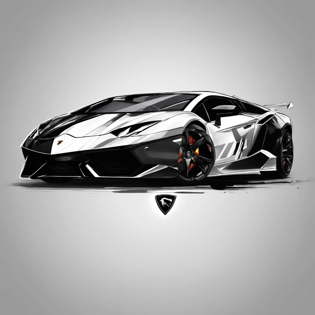 Lamborghini logo black