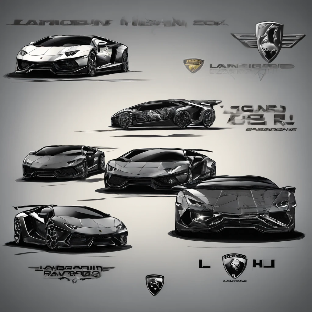 Lamborghini logo black